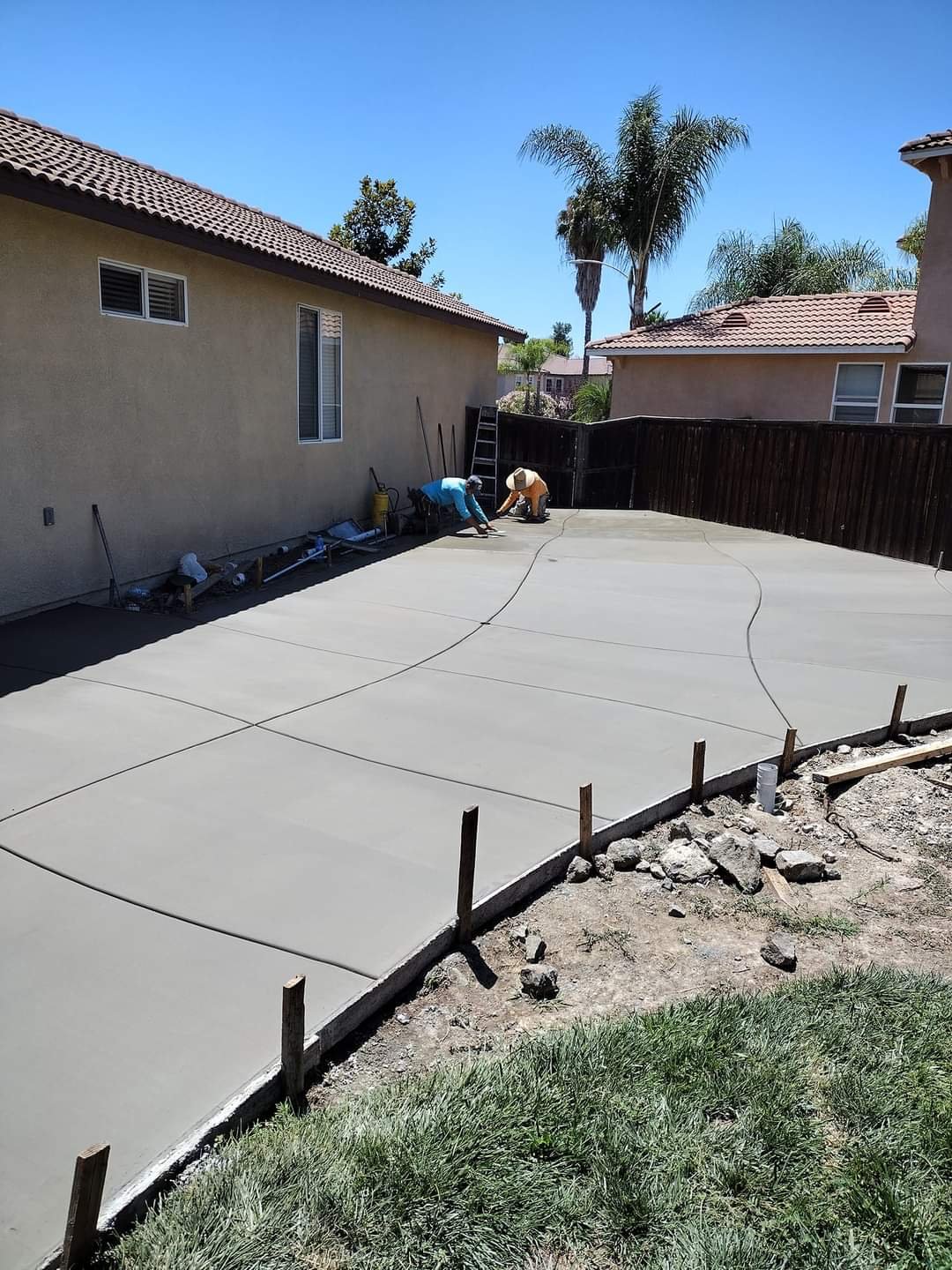 Concrete Patio one